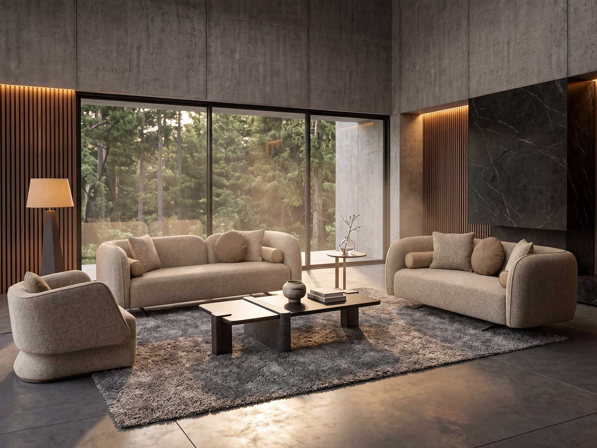 Mora 4 Seater Sofa with Coffee Table