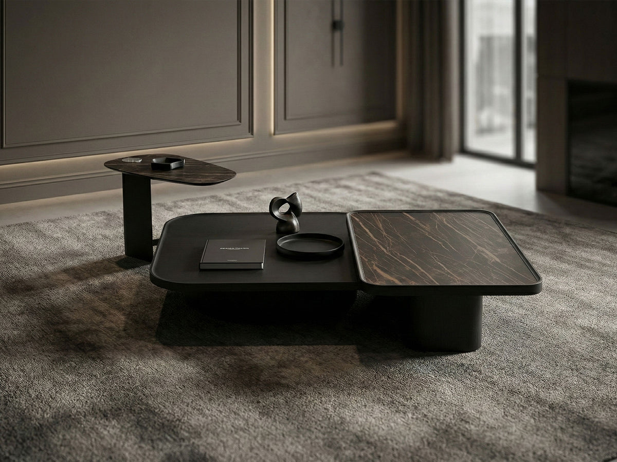 Notte Coffee Table Set (Wood)